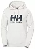 Helly Hansen W HH Logo Hoodie, Sudadera con Capucha de Deporte Mujer, Nimbus Cloud, XL
