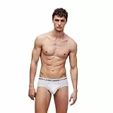 KARL LAGERFELD Juego de 3 Calzoncillos con Logotipo Ropa Interior, Blanco, M para Hombre