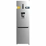 Cecotec Frigorífico Combi 322L con Dispensador de Agua Bolero CoolMarket Combi 322 WD Inox E. Altura 185.5cm y 59.5cm de Ancho, Bajo Consumo, Total No Frost, Multi Air Flow, Door Display