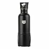 Fischer Adultos Acero Inoxidable M Plana SW 750 ml Botella, Negro, 750 ml