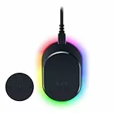 Razer Mouse Dock Pro & Charging Puck - Base de carga inalámbrica magnética & módulo para ratones compatibles, Hyperspeed 4K, iluminación 8 RGB Chroma) - Negro