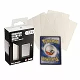 Konix Fundas para Tarjetas Premium Sleeves 66 x 91 mm - 100 fundas - Compatible con Lorcana, Magic The Gathering, Pokémon - Plástico - Transparente