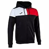 Joma Chaqueta con capucha crew v negro rojo blanco