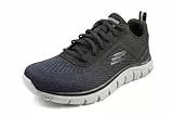 Skechers Track Ripkent, Sports Shoes Hombre, Navy Mesh/Black Trim, 41 EU