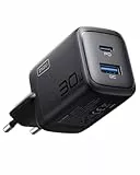 INIU Cargador USB C 30W, 2 Puerto Cargador Tipo C Carga Rapida, PD 3.0 Cargador portatil de Pared Compacto para iPhone 16 15 14 13 12 Pro MAX, iPad, Samsung S24 S23 Ultra, Google, Xiaomi, Huawei, etc