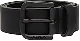 Replay Cinturón de piel para hombre, negro (Black 098), 95 cm