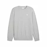 PUMA ESS Elevated Crew TR, Sudaderas con tripulación Hombre, Light Gray Heather, L
