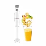 Moulinex Easychef DD45A1 - Batidora de mano, 450 W, 2 velocidades, cuchillas Zelkrom, color blanco