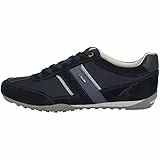 Geox U Wells C, Sneakers Hombre, Azul Dk Navy, 42 EU