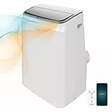Cecotec Aire Acondicionado Portátil con Mando a Distancia, Wifi y Bomba de Calor ForceClima 14750 Cold&Warm Connected. 14000 BTU, Pantalla LED, 5 Modos, Cobertura 28-30m2