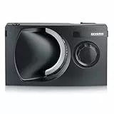 SEVERIN - Cortafiambres eléctrico con corte 0-15 mm, cortadora de fiambre apta para carne, pan y queso, máquina para cortar, rebanadora con protector de dedos, Negro, 100 W, AS 9578