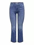 ONLY Onlann-Kenya MW CR AK FLA Dnm Soo618noos Vaqueros Flared Fit, Medio De Mezclilla Azul, 3XL / 30L Mujeres