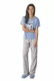 Women'secret Pijama de Manga Corta y pantalón Largo Colección Multilicense Campus, Blue Print, XXL para Mujer