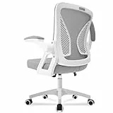 Milacyee Silla de Oficina Ergonómica,con Soporte Lumbar, Ruedas Giratorias de 360 Grados,Malla Transpirable,Reposacabezas Ajustable,Reposabrazos Regulables en Altura, Gris