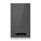 AMZCHEF Placa de inducción 2 placas con zonas flexibles y enchufe, 10 niveles de potencia, bloqueo de seguridad y temporizador, protección contra sobrecalentamiento, barbacoa, 3300W(Gris)
