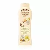 Tulipán Negro - Gel de Baño Nutritivo e Hidratante Vainilla y Macadamia 650 ml, Dulce Aroma