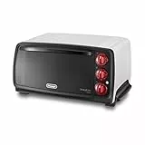 De'Longhi EO14552.W Horno eléctrico con 2 funciones de cocción, 1400 W, 14 L, acero inoxidable, plástico, blanco