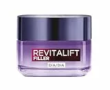 L'Oréal Paris Crema de Día Rellenadora Anti-edad Revitalizante Revitalift Filler, Antiarrugas y Volumen, Con Ácido Hialurónico Concentrado, Acabado no graso, 50 ml