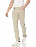 Amazon Essentials Vaqueros Ajustados - Colores interrumpidos Hombre, Marrón Caqui Claro, 38W / 32L