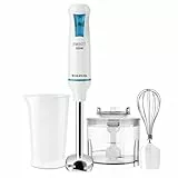 aurus - Batidora de mano Robot 500 Plus Inox,Picadora eléctrica 500W de potencia,Cuchilla de acero inoxidable,Sistema anti salpicaduras,Turbo Rotation System,Ergonómico,Incluye accesorios