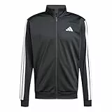 adidas Hombre 3 Stripes Tricot Regular Track Top, Black, XL
