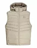 JACK & JONES Jjesprint-Sudadera con Capucha Chaleco, Crockery/Detail:Solid, M para Hombre
