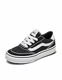 Vans Brooklyn LS, Zapatillas Unisex niños, Suede Canvas Black White 39 EU