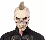 Rubies Máscara Skull Punk para adultos, Accesorio para disfraz, Complemento, Esqueletos, Skeletons, Talla única, Unisex para Halloween, Carnaval y Fiestas