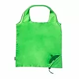 Genérico Pack de 2 Bolsas de la Compra Plegables en Forma de Fruta - Ecológicas y Reutilizables, Diseño Compacto y Resistente (Hasta 7 kg) (Manzana - Verde)