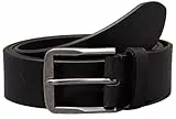 Calvin Klein Jeans Cinturón de Piel para Hombre Classic Flat Lthr Belt 35Mm Aop, Negro (Allover Print), 115 cm