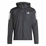 adidas Hombre Own the Run Jacket, Black/White pocket, XL