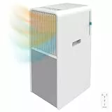 Cecotec Aire Acondicionado Portátil con Mando y Bomba de Calor ForceClima 9450 Style Heating, 9000 BTU, Táctil, Pantalla LED, 5 Modos, 2 Velocidades, Deshumidificador, Temporizador, 16 m², White