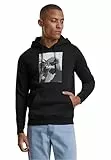 Mister Tee 2Pac FCK The World Sudadera con Capucha, Hombre, Negro, XS