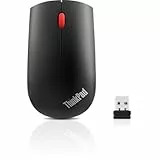 Lenovo 4X30M56887 - Ratón (Ambidextro, Óptico, RF inalámbrica + USB, 1200 dpi, Gris, Rojo)