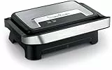 Moulinex Inicio Compact, plancha de paninis y grill, placas de cocción antiadherentes, fácil de guardar, fácil de lavar, GI270D10