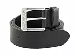 Calvin Klein Cinturón Hombre CKJ Belt 4.0 cm Cinturón de piel, Negro (Black), 80 cm