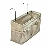 Amazon Basics Organizador de almacenamiento colgante para mesita de noche, 11,98 x 37 x 19,98 cm, M, color lino