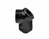 Thermaltake Pacific G1/4 45 & 90 Degree Adapter - Refrigeración por Agua, Color Negro