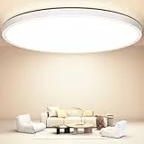 OUILA Lampara Techo Ø30cm 2400lm 4000K Luz Blanco Plafon Led Techo Redondo 24W Plafones Para Techo Moderna Lampara Salon Techo Cocina Sala de Estar Comedor Balcón Pasillo