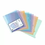 Viquel - Lote de 12 separadores de plástico para carpeta A4 Maxi formato o carpeta de palanca (24,5 x 30,5 cm)