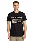 G-STAR Para Hombre Camiseta Originals, Negro (dk Black D25969-C506-6484), L