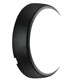 Luceco Eco Mini Luz LED Exterior de Mamparo, Iluminación Exterior Decorativa, Redonda, Negro/Blanco, IP54, 5,5W, 450lm, 4000K, EBE5R40