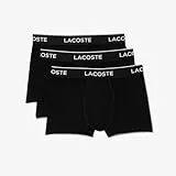 Lacoste 3-Pack Stretch Trunks 5H1300 Ropa Interior, Negro, M para Hombre