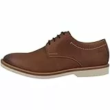 Clarks Atticus Ltlace, Oxford Hombre, Dark Tan Lea, 47 EU