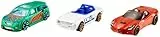 Hot Wheels Pack de 3 vehículos, Coches de Juguete (Modelos Surtidos) (Mattel K590)