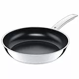 WMF Durado - Sartén 24 cm Diámetro con Antiadherente Cerámico, de Acero Inoxidable Cromargan, Apto para Horno