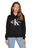 Calvin Klein Sudadera con Capucha para Mujer Hoodie Core Monologo, Negro (CK Black), XXL