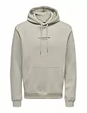 ONLY & SONS Onscurated Reg Hoodie Sweat Sudadera con Capucha, Forro Plateado, XXL para Hombre