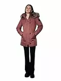 ONLY Parka larga para mujer, marrón, S