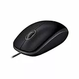 Logitech B110 Ratón Con Cable USB, Silencioso, 2.4 GHz con Nano-Receptor, Seguimiento Óptico 1000 DPI, Batería 18 Meses, 3 Botones, Ambidiestro, PC/Mac/Portátil - Negro
